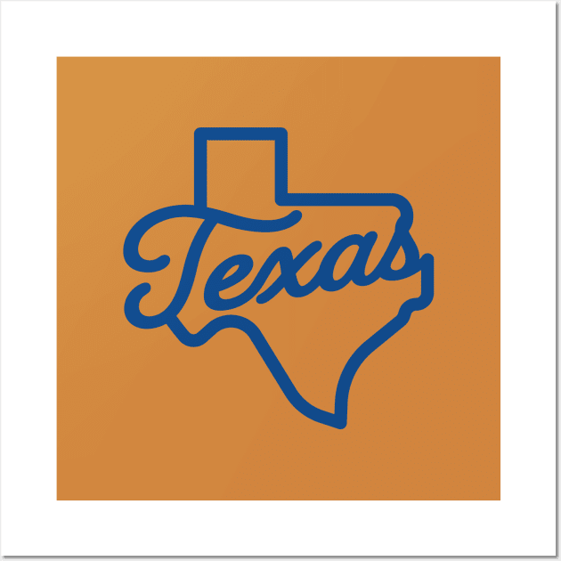 Texas Script Wall Art by sombreroinc